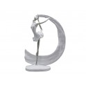 Statuette Design : Danseuse & Ruban, Collection Silver Line, H 35 cm