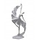 Statuette Design XXL : Danseuse en robe & Ruban 1, Collection Silver Line, H 62 cm