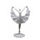 Statuette Design XXL : Danseuse en robe & Ruban 2, Collection Silver Line, H 59 cm