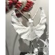 Statuette Design XXL : Danseuse en robe & Ruban 2, Collection Silver Line, H 59 cm