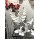 Statuette Design XXL : Danseuse en robe & Ruban 2, Collection Silver Line, H 59 cm