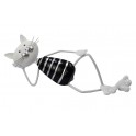 Statuette fer : Le chat dcontracté, Collection Fun Cats, L 34 cm