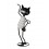 Statuette fer : Le Chat amicale, Collection Fun Cats, H 35 cm