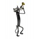 Statuette fer : Le Chat amicale, Collection Fun Cats, H 35 cm