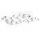 Déco murale mer : Banc de poissons métal stylisé, Noir, L 121 cm