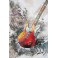 Tableau Design Musique : Guitare Basse, Peinture & Relief, H 120