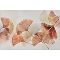 Tableau Fleurs bleues : Feuilles de Ginkgo Biloba, L 120 cm