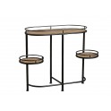 Console industrielle à plateaux, Modèle Baxter, L 81 cm