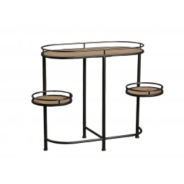 Console industrielle à plateaux, Modèle Baxter, L 81 cm