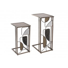 Ensemble 2 sellettes, Modèle Perles d'ambre, H 75 cm (Grande)