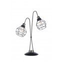 Double Lampe rétro industrielle : Collection ICONIK, H 63 cm