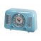 Horloge vintage : Mod Poste radio ancien, Bleu, L 25 cm