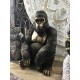 Statuette Gorille XL, Finition Antic Line, H 40 cm