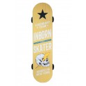 Déco murale Bois : Planche de Skateboard vintage, Mod Jaune, H 80 cm