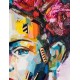 Tableau moderne Femme : Frida Kahlo multicolore, H 100 cm