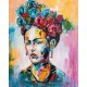 Tableau moderne Femme : Frida Kahlo multicolore, H 100 cm