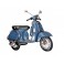 Dko Plaques : Le scooter old school bleu, L 73 cm