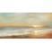 Tableau Peinture Marine : Coucher de Soleil à Roquebrune, L 140 cm