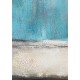 Tableau Peinture Abstrait : Blue Motion, H 70 cm