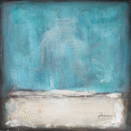 Tableau Peinture Abstrait : Blue Motion, H 70 cm