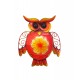 Chouette murale Métal : 3 couleurs, Collection Jasmin, H 25 cm