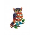 Chouette murale Métal : 2 couleurs, Collection Tropikal, H 335 cm