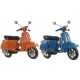 Déco murale VESPA : Le scooter old school, Orange, L 73 cm