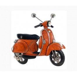 Déco murale VESPA : Le scooter old school, Orange, L 73 cm