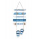 Déco murale Bois : Enjoy the beach & Relax, H 67 cm
