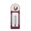 Thermomètre Intérieur/Extérieur : Modèle vintage COQ 2, H 29 cm