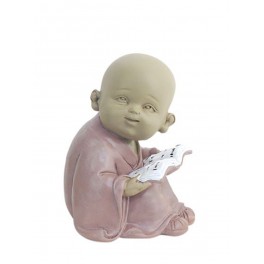 Figurine Petit Moine érudit, Parme, Collection Baby Zen, H 14 cm