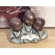 Figurine 3 Moines Lecture, Collection Baby Zen, H 9 cm