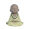Déco Petit Moine Assis Mod 3, Vert, Collection Baby Zen, H 25 cm