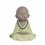 Déco Petit Moine Assis Mod 3, Vert, Collection Baby Zen, H 25 cm