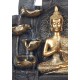 Fontaine intérieure : Bouddha 4 Vasques, Coll. Zentrends, 40 H cm