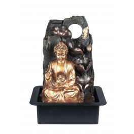 Fontaine intérieure : Bouddha Rideau d'eau, Coll. Zentrends, 40 H cm