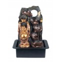 Fontaine intérieure : Bouddha 4 Vasques, Coll. Zentrends, 40 H cm