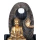 Fontaine intérieure : Bouddha Lotus 3 Vasques, Coll. Zentrends, 40 H cm