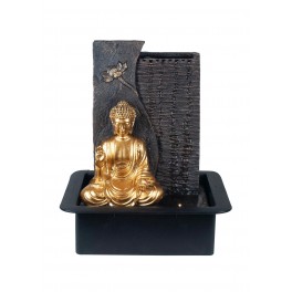 Fontaine intérieure : Bouddha 4 Vasques, Coll. Zentrends, 40 H cm