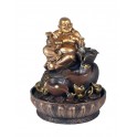 Fontaine intérieure : Bouddha Rieur 3 Vasques, Coll. Zentrends, 27 H cm