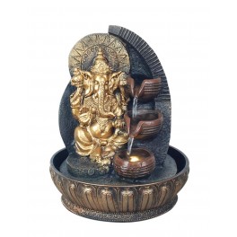 Fontaine intérieure : Bouddha 4 Vasques, Coll. Zentrends, 40 H cm