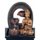 Fontaine intérieure : Bouddha 4 Vasques, Coll. Zentrends, 40 H cm