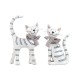 Figurine Chat : Collection Mistigri debout, H 18 cm