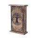 Boite à clés en Bois, Modèle Mandala, H 28 cm