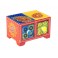 Boite compartiments : Epicier indien 2 tiroirs, Orange, L 14 cm