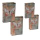 Set 2 boites livres Papillon Mod 1 Papillon Blanc, H 26 cm (Grand)