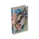 Boite Livre, Motif Chat romantique et floral Chat, Mod 1, H 14 cm