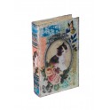 Boite Livre : Chat romantique et floral, Mod 1, H 26 cm