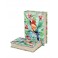 Set 2 Boites Livres : Modèle Perroquet multicolore, H 30 (Grand)