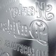 Plaque 3D Métal : Harley Davidson, Milwaukee, H 40 x 30 cm